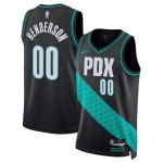Maillot NBA Portland Trail Blazers Scoot Henderson Nike 2025-26 City Edition Noir Swingman - Homme